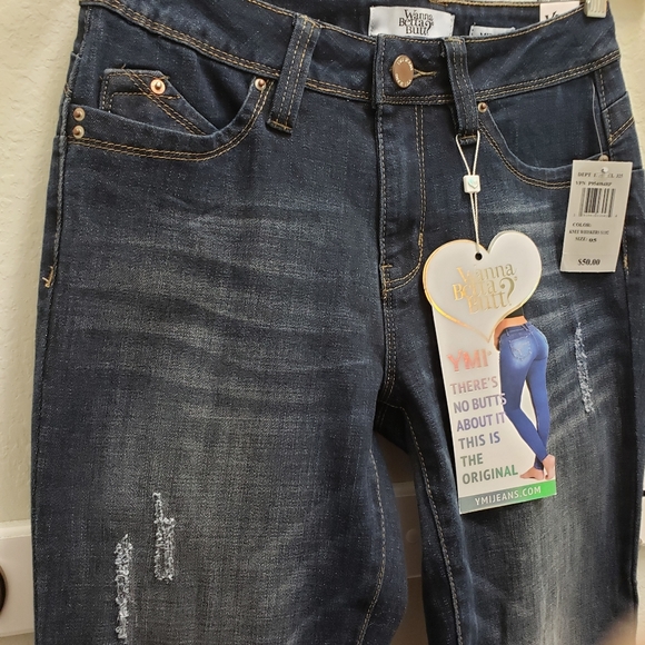 NWT Wanna Betta Butt Distressed Skinny Jeans Sz 5 - Picture 12 of 12